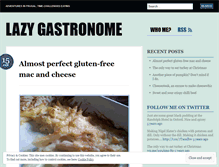 Tablet Screenshot of lazygastronome.wordpress.com