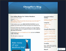 Tablet Screenshot of cheapflix.wordpress.com