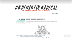 Desktop Screenshot of ordinarilyradical.wordpress.com