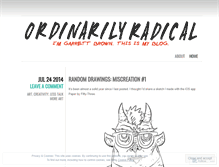 Tablet Screenshot of ordinarilyradical.wordpress.com