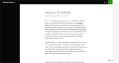 Desktop Screenshot of absolutederma.wordpress.com