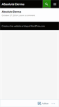 Mobile Screenshot of absolutederma.wordpress.com
