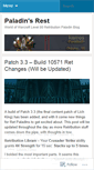 Mobile Screenshot of paladinrest.wordpress.com
