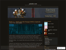 Tablet Screenshot of paladinrest.wordpress.com