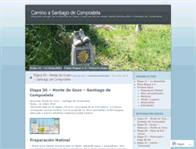Tablet Screenshot of caminamosasantiago.wordpress.com