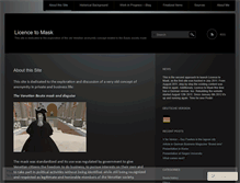 Tablet Screenshot of licencetomask.wordpress.com