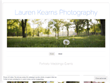 Tablet Screenshot of laurenkearns.wordpress.com