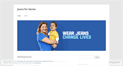 Desktop Screenshot of jeansforgenes.wordpress.com