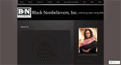 Desktop Screenshot of blacknonbelievers.wordpress.com