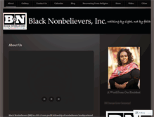 Tablet Screenshot of blacknonbelievers.wordpress.com