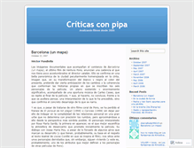 Tablet Screenshot of criticasconpipa.wordpress.com