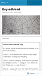 Mobile Screenshot of buyathread.wordpress.com