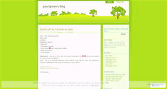 Desktop Screenshot of lovepearlgreen.wordpress.com