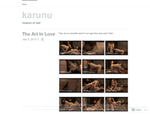Tablet Screenshot of karunu.wordpress.com