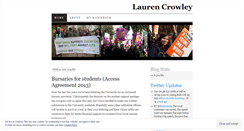 Desktop Screenshot of laurencrowley.wordpress.com