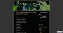 Desktop Screenshot of anonymousjellyfish.wordpress.com