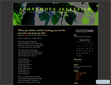 Tablet Screenshot of anonymousjellyfish.wordpress.com
