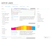 Tablet Screenshot of mathbyjames.wordpress.com