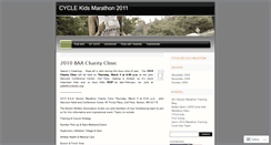 Desktop Screenshot of cyclekids2010.wordpress.com