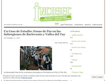 Tablet Screenshot of incosec.wordpress.com