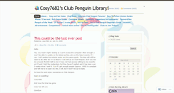 Desktop Screenshot of cosy7682.wordpress.com