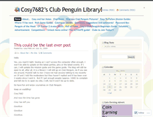 Tablet Screenshot of cosy7682.wordpress.com