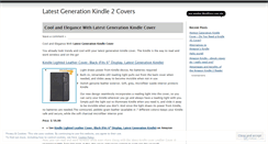 Desktop Screenshot of latestkindlecovers.wordpress.com