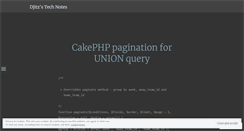 Desktop Screenshot of djitztechnotes.wordpress.com