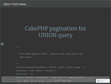Tablet Screenshot of djitztechnotes.wordpress.com