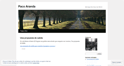 Desktop Screenshot of pacoaranda.wordpress.com