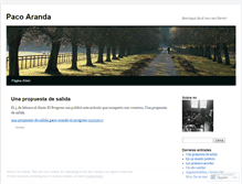 Tablet Screenshot of pacoaranda.wordpress.com
