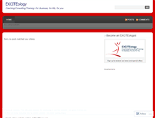 Tablet Screenshot of exciteology.wordpress.com