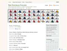 Tablet Screenshot of collegefootballfanatic.wordpress.com