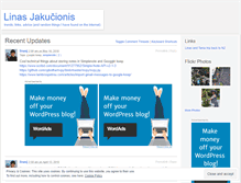Tablet Screenshot of linasj.wordpress.com