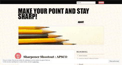 Desktop Screenshot of pencilsharpeners.wordpress.com