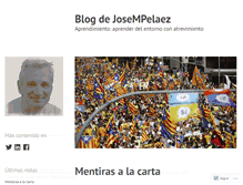 Tablet Screenshot of josempelaez.wordpress.com