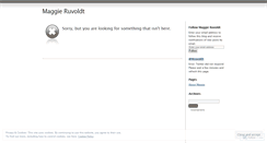 Desktop Screenshot of maggieruvoldt.wordpress.com