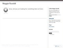 Tablet Screenshot of maggieruvoldt.wordpress.com