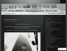 Tablet Screenshot of anotherthousandwords.wordpress.com