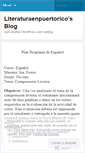 Mobile Screenshot of literaturaenpuertorico.wordpress.com