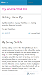Mobile Screenshot of myuneventfullife.wordpress.com