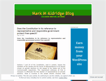 Tablet Screenshot of markaldridge.wordpress.com