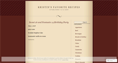 Desktop Screenshot of kristinsfavoriterecipes.wordpress.com