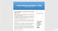 Desktop Screenshot of antoniodiazpropiedades.wordpress.com