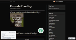 Desktop Screenshot of femaleprodigy.wordpress.com