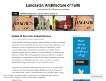 Tablet Screenshot of lancasterarchitecture.wordpress.com