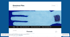 Desktop Screenshot of onesimusfiles.wordpress.com