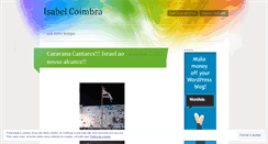 Desktop Screenshot of isabelcoimbra.wordpress.com