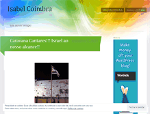 Tablet Screenshot of isabelcoimbra.wordpress.com