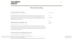 Desktop Screenshot of libertyherald.wordpress.com